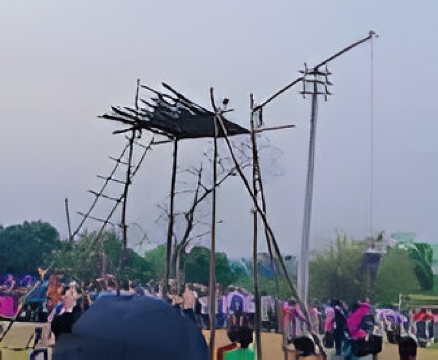 बरदेला स्थित मोहन चौक शीशाटोला मैदान में पता मेला के उपलक्ष्य में फुटबॉल मैच का आयोजन किया गया है